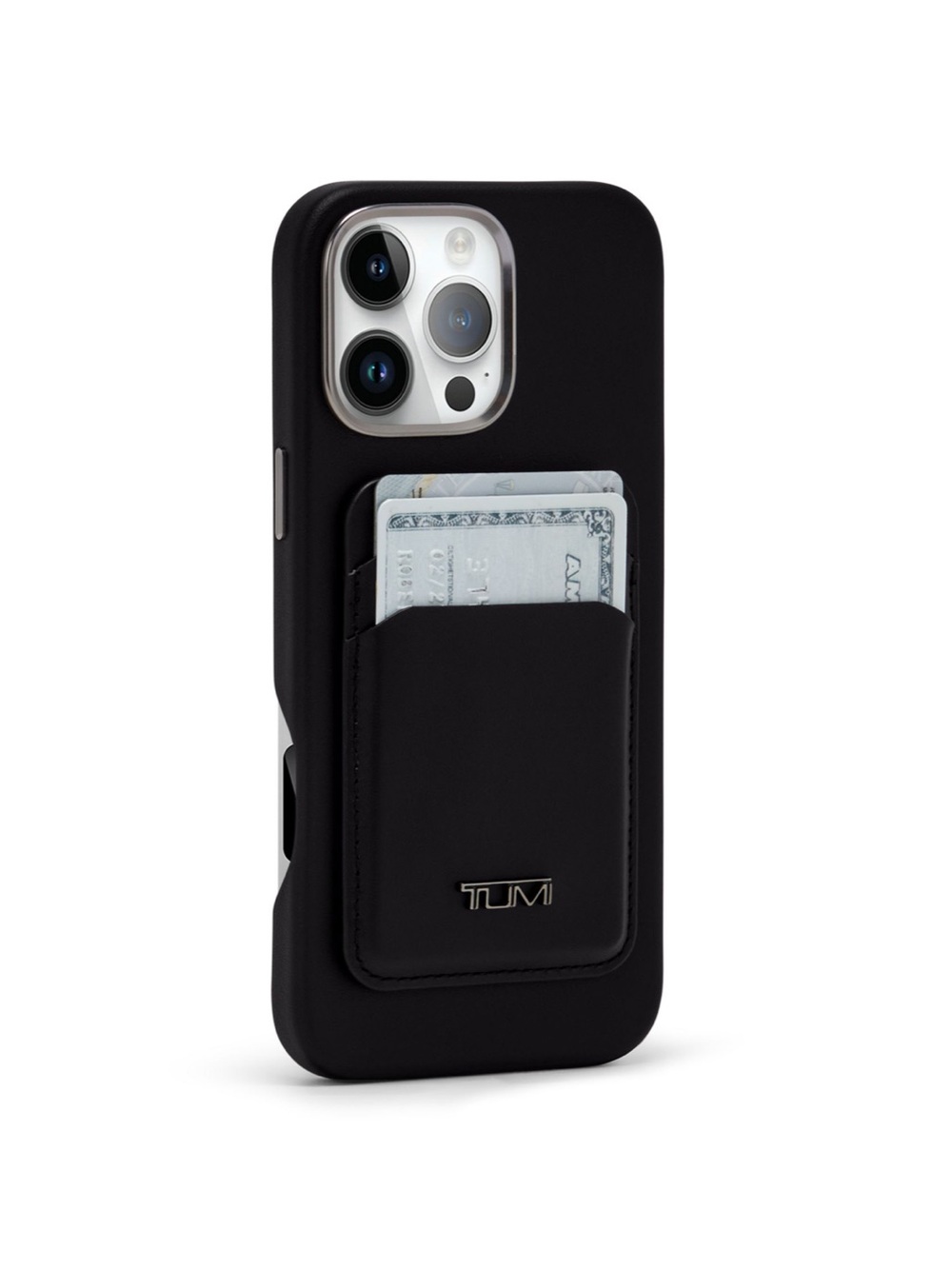 Tumi Black Leather Card Holder MagSafe